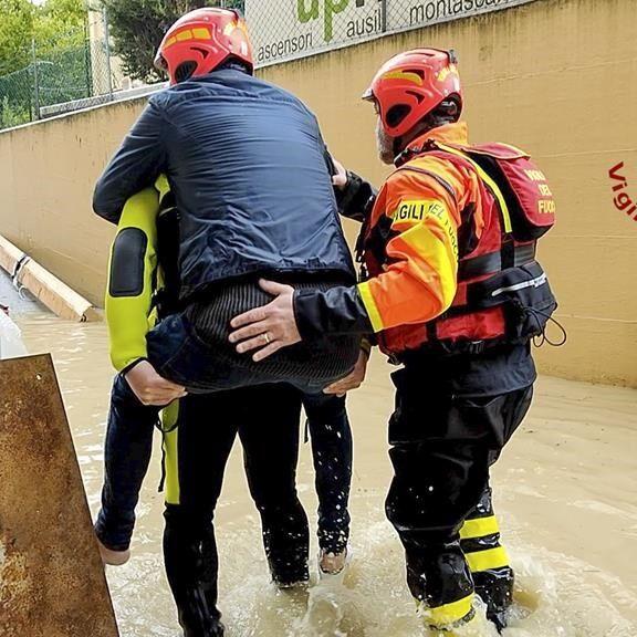 Exceptional rains in drought-struck northern Italy kill 8, cancel Formula One Grand Prix